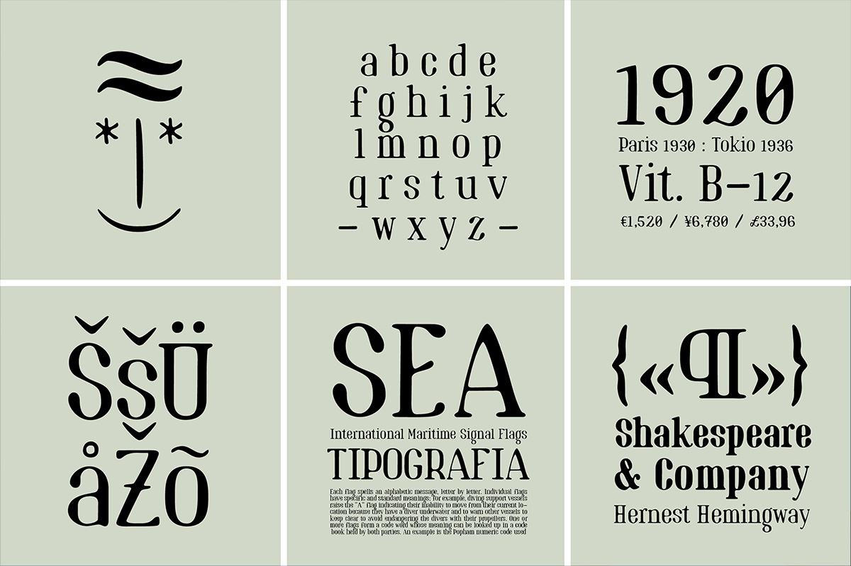 marinaio serif pro family sea grit texture Retro stamp letter press ink narrow softened edges