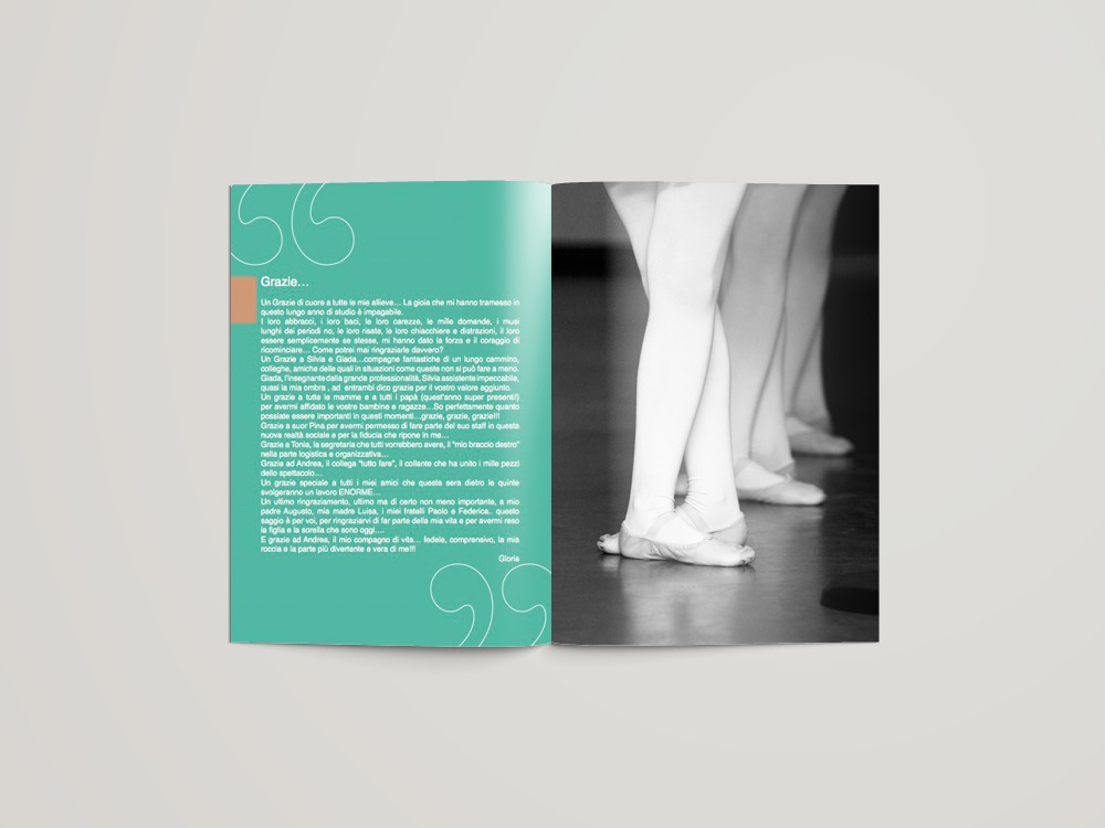 locandina brochure invito danza danza classica Layout