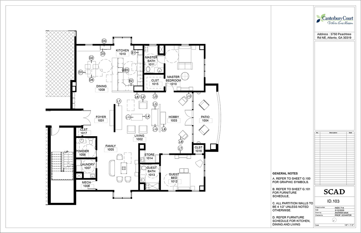 ada compliant design construction drawings Design Details interior design  senior living special population design