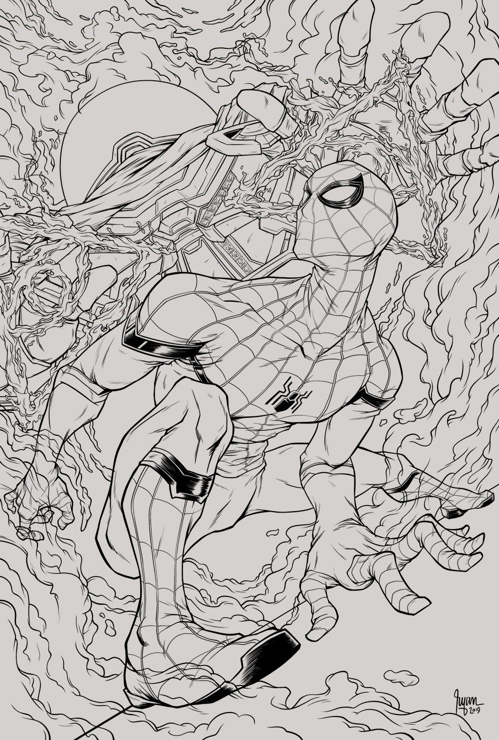 67 Collection Spider Man No Way Home Colouring Pages  Latest Free