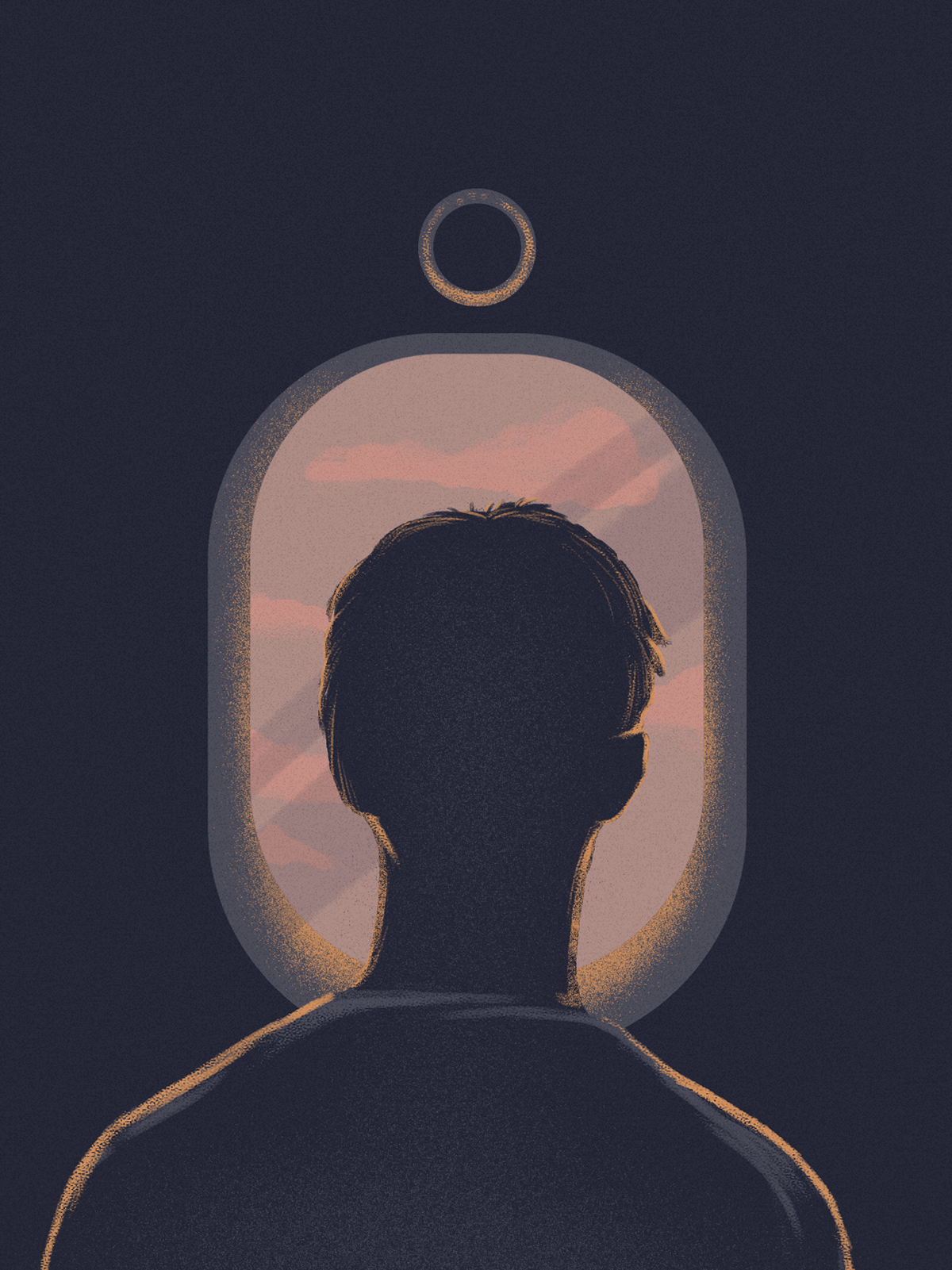 ILLUSTRATION  art SKY sunset Fly Travel humans ux UI