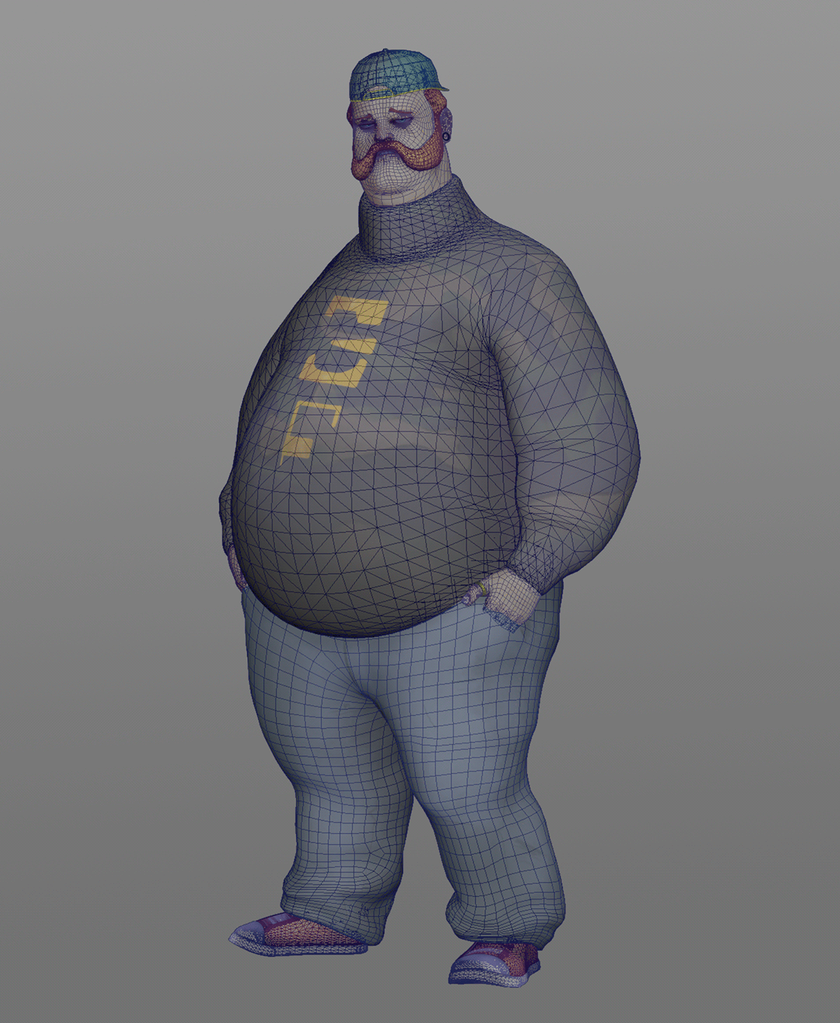 3D chad Character characterdesign digitalart ginger man Render Substance Painter Zbrush