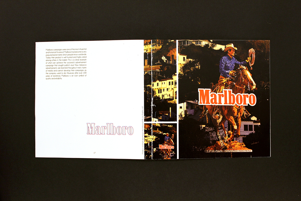 marlboro book 2D cigarettes research charity university project