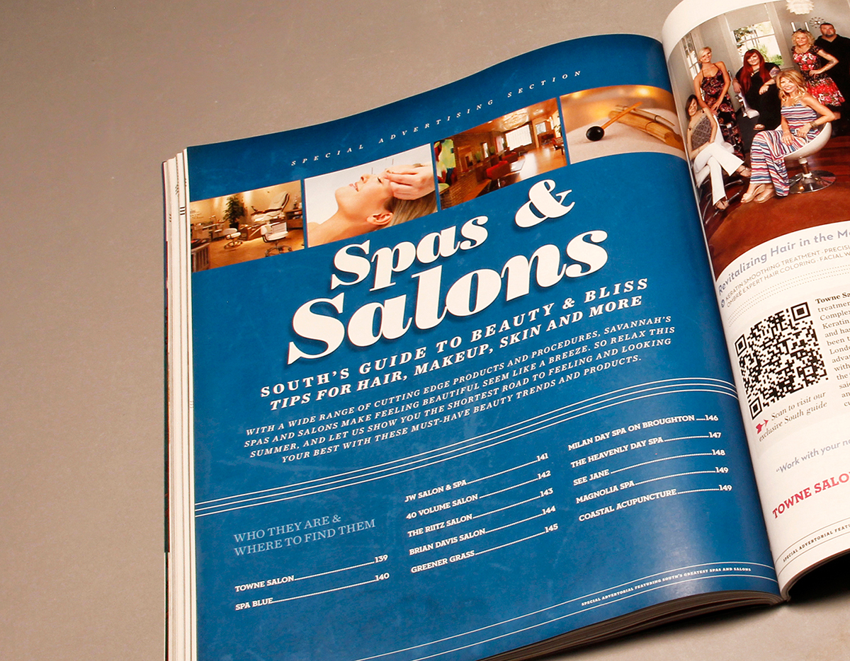 magazine page layout advertisement publication design