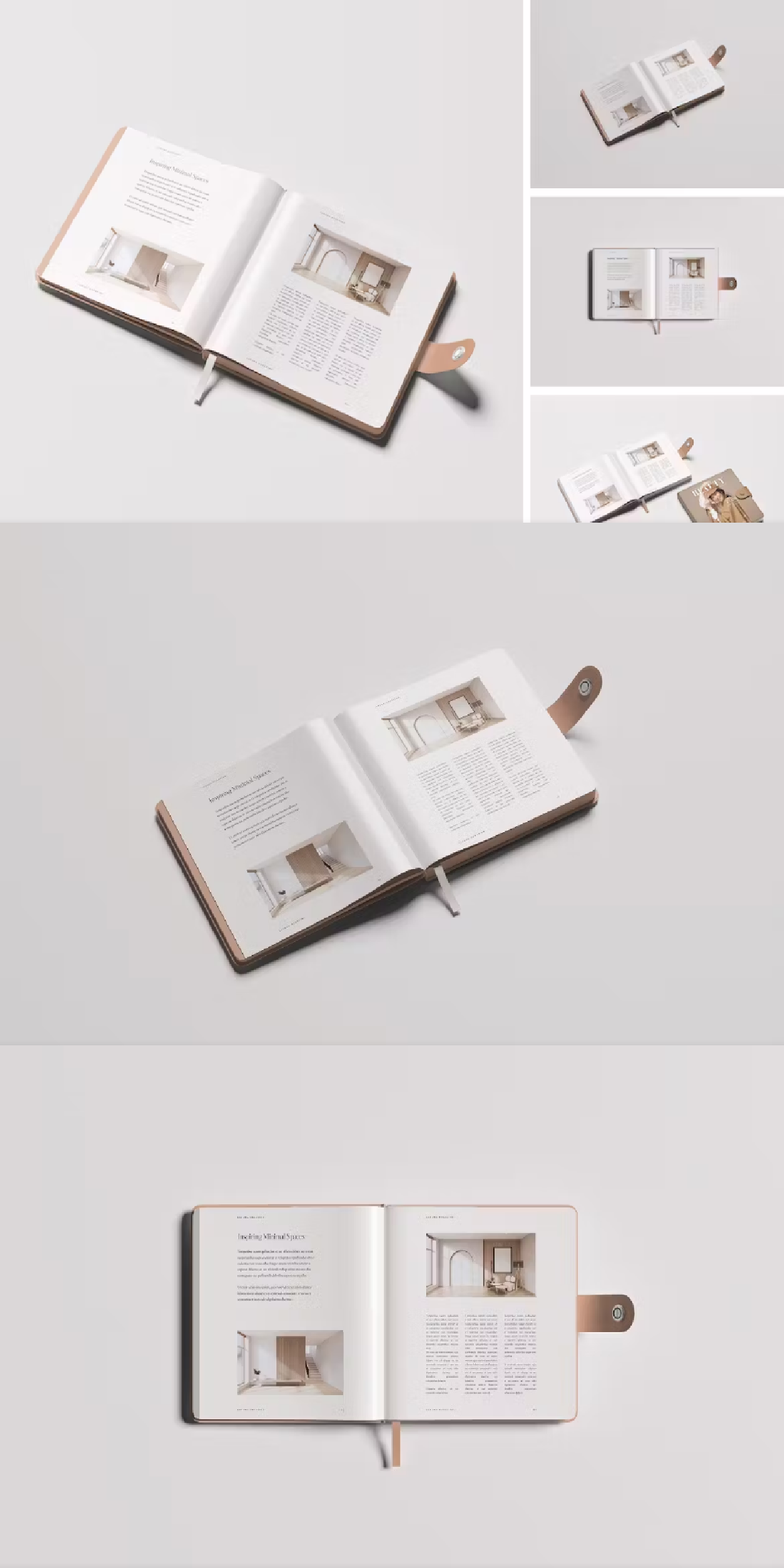 notebook Mockup page book document cover note square realistic Booklet