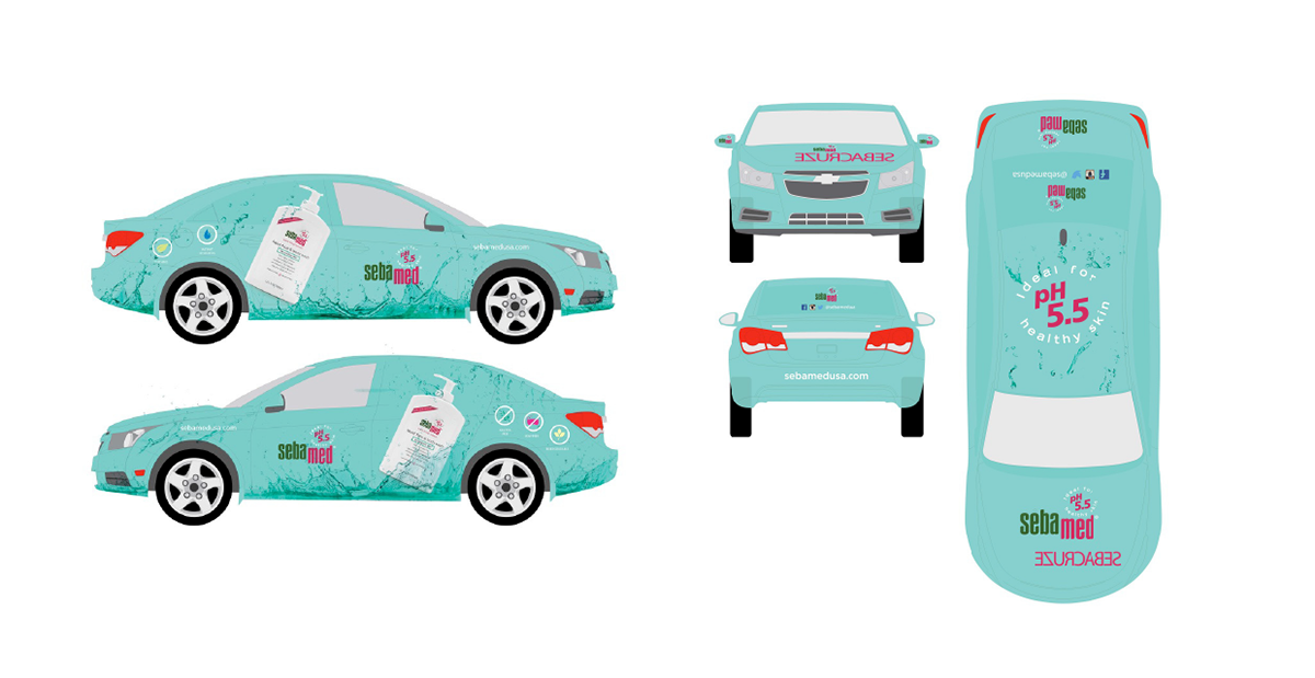 ILLUSTRATION  car wrap graphic design art direction 