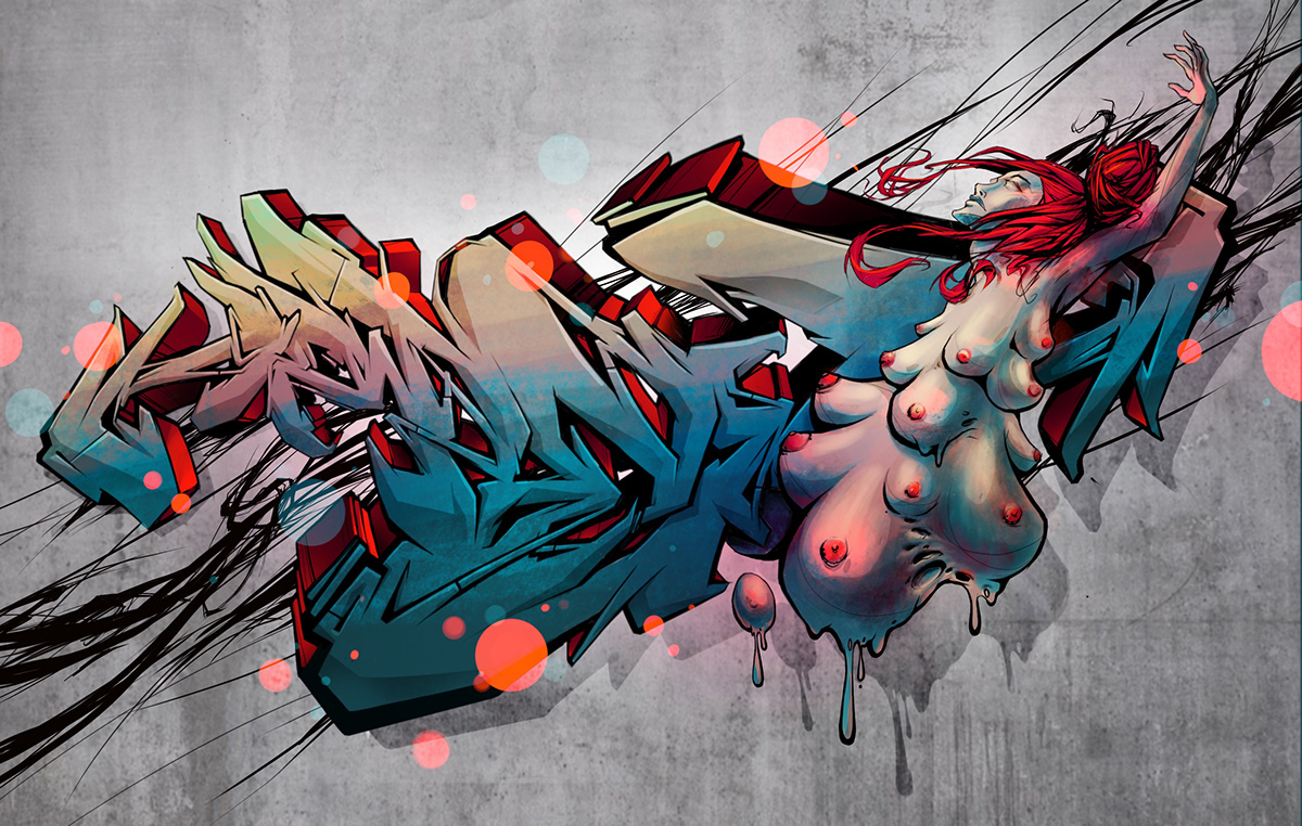 DigitalIllustration Procreate ipadart Character Graffiti