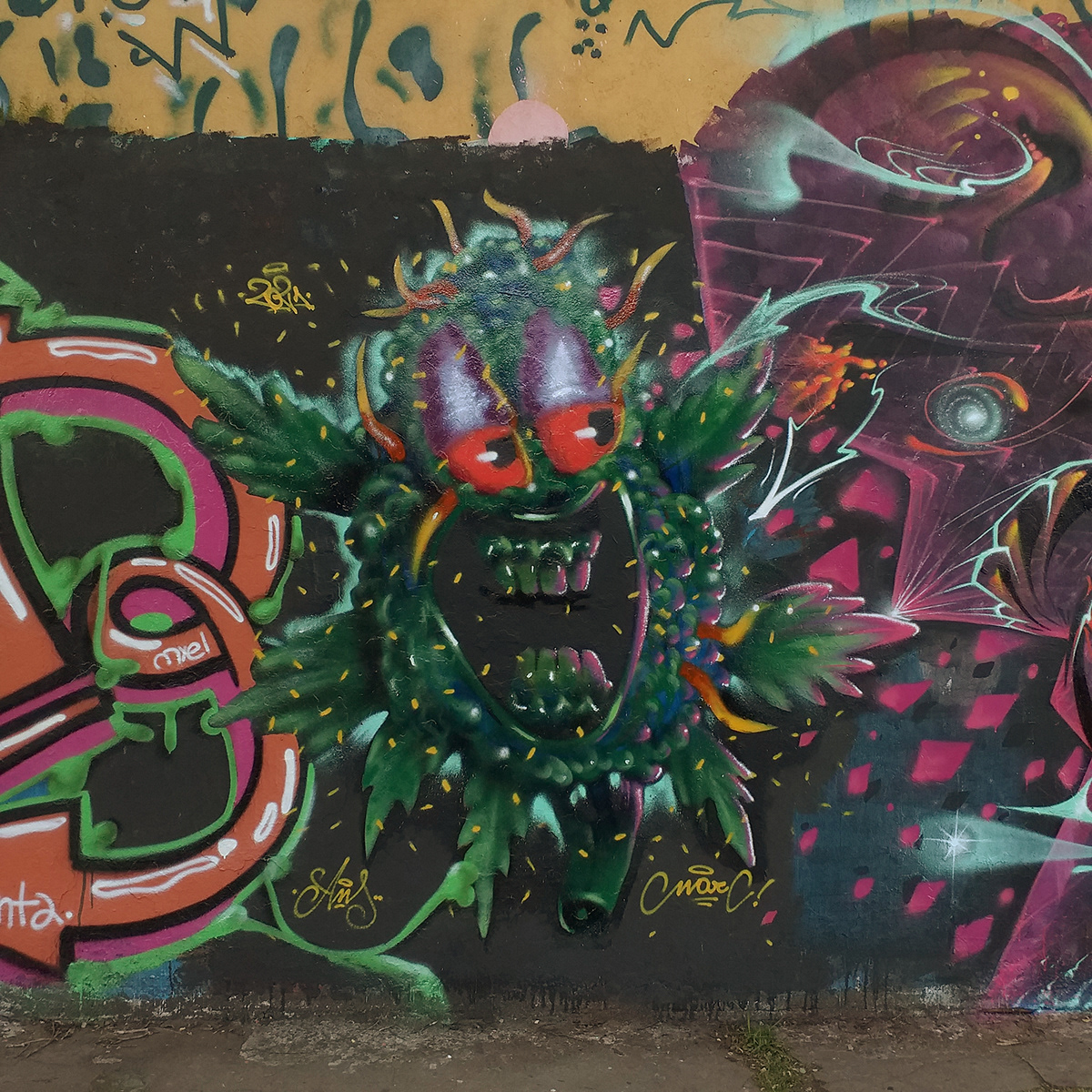 artist Character Character design  graff Graffiti paint spray spray paint Street teeth
