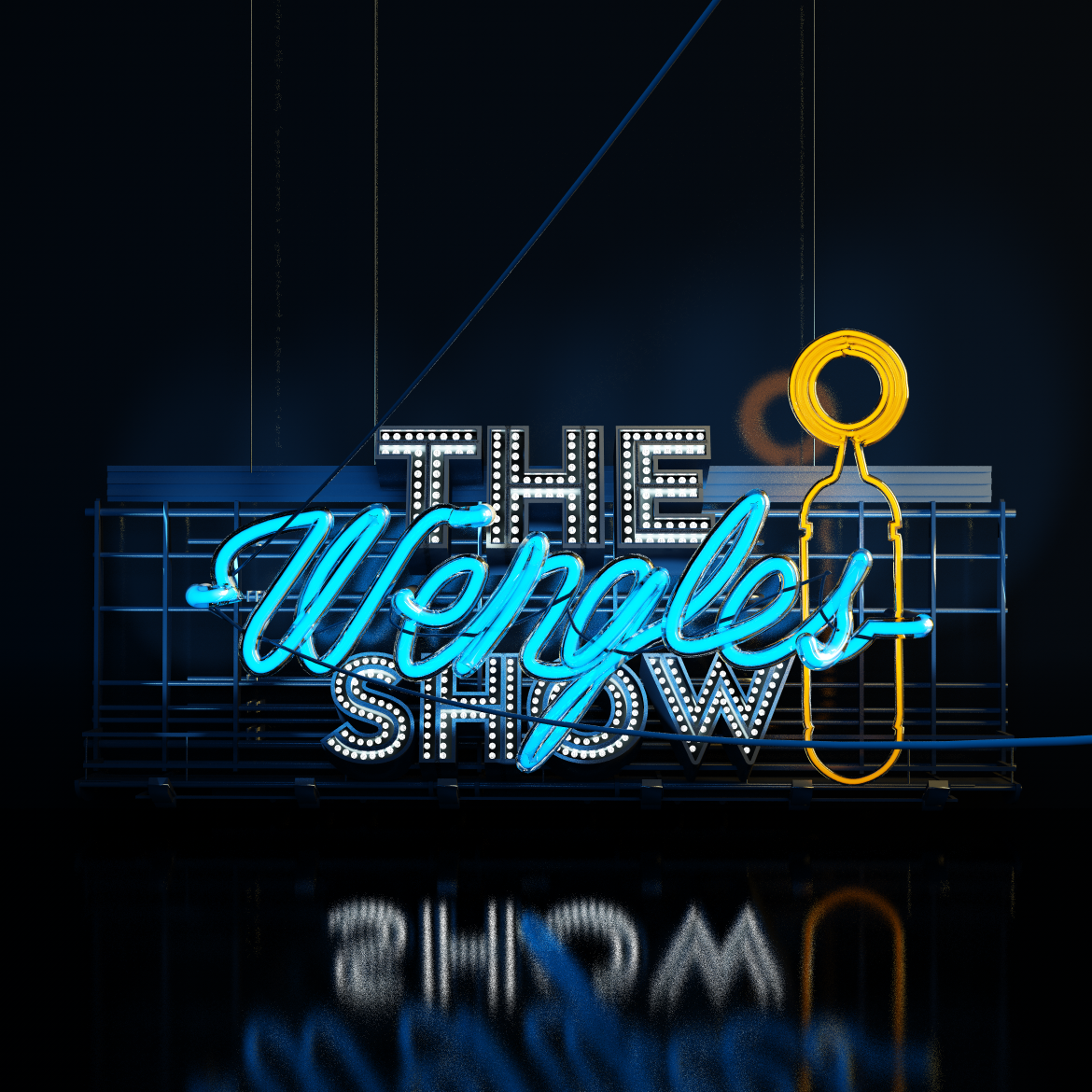 radio show Show logo neon lights
