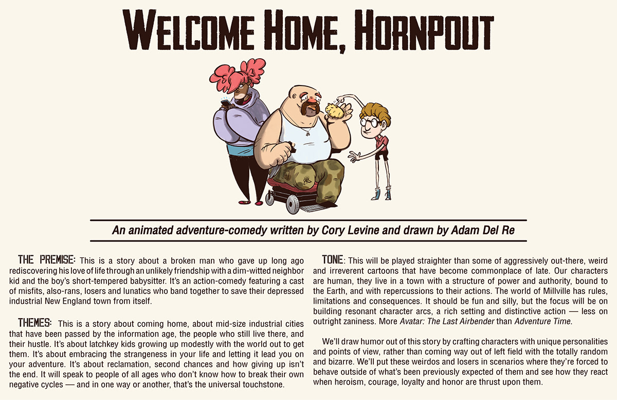 concept art Visual Development cartoon Hornpout Welcome Home Hornpout