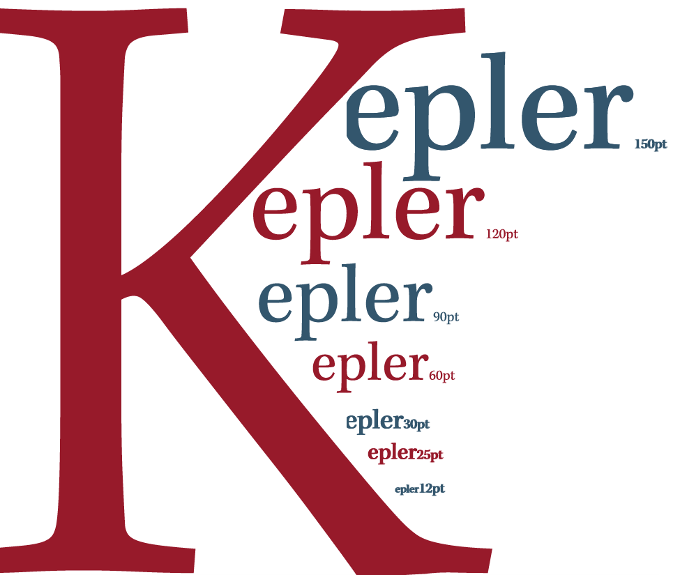 Typeface font Booklet Illustrator kepler space theme