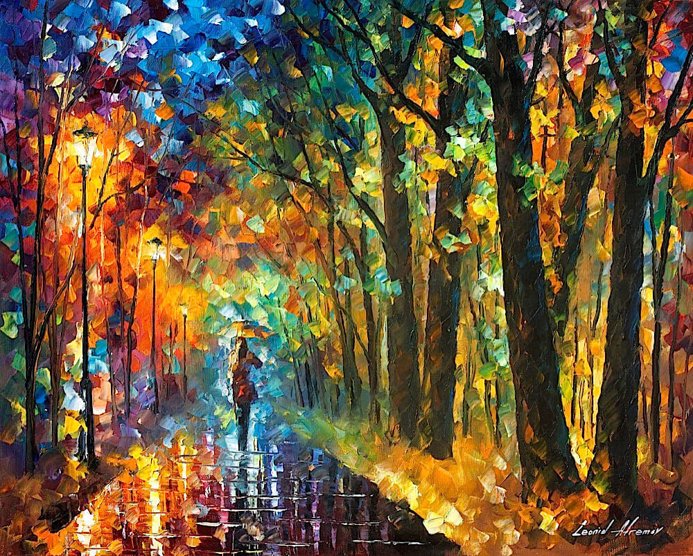 Image may contain: painting and autumn