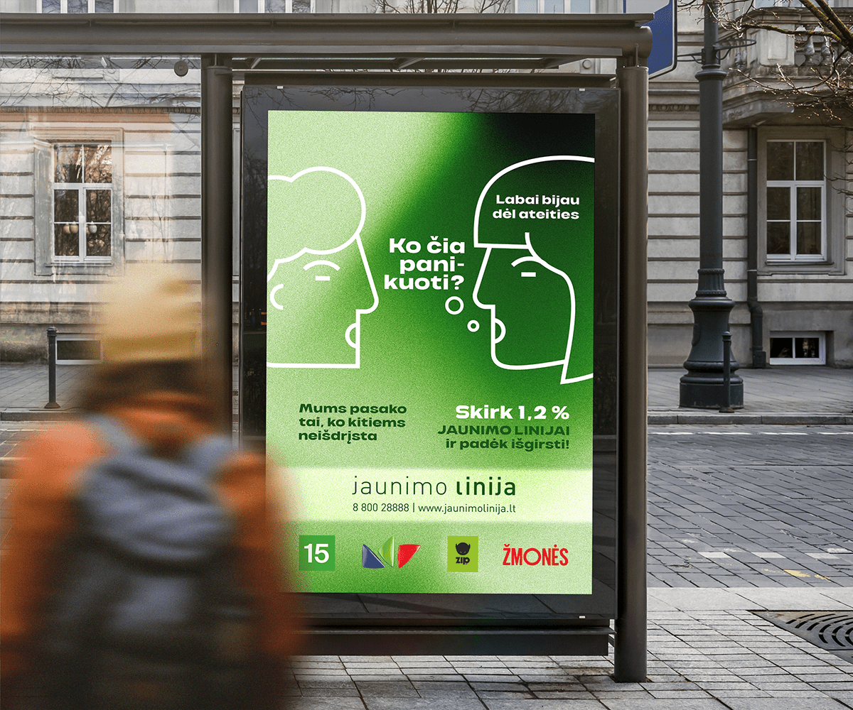 ads Advertising  billboard charity digital emotional support lithuania Poster Design social youth