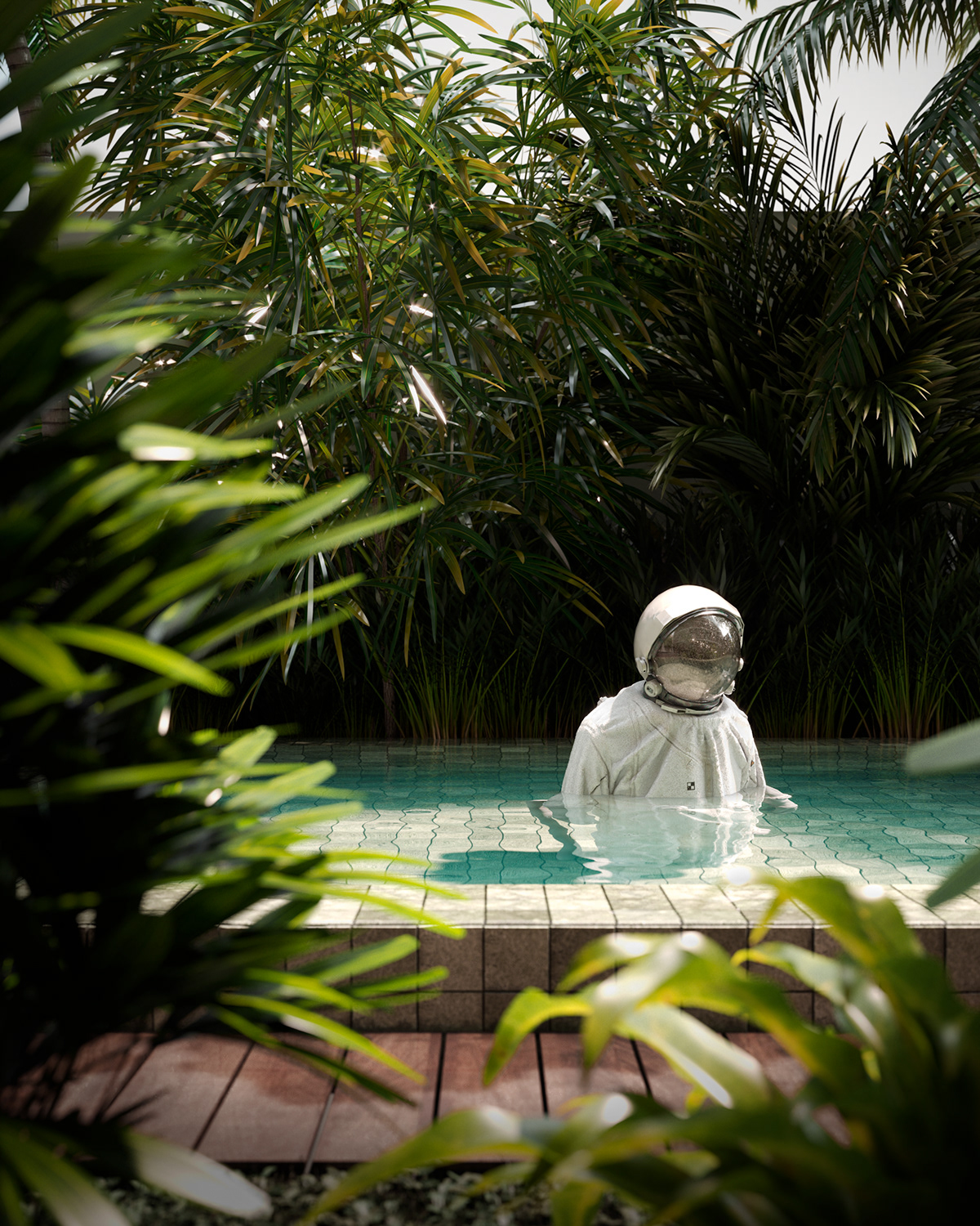 ARQUITETURA Render piscina Fotografia hotel architecture swimming vegetation