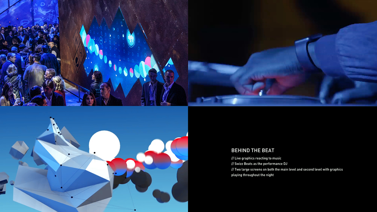 generative projection mapping night club interactiv