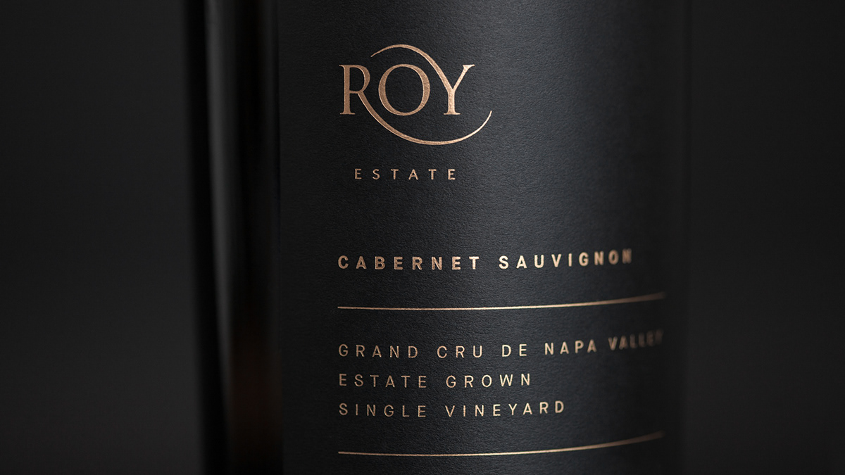 Roy Estate wine bottle winery