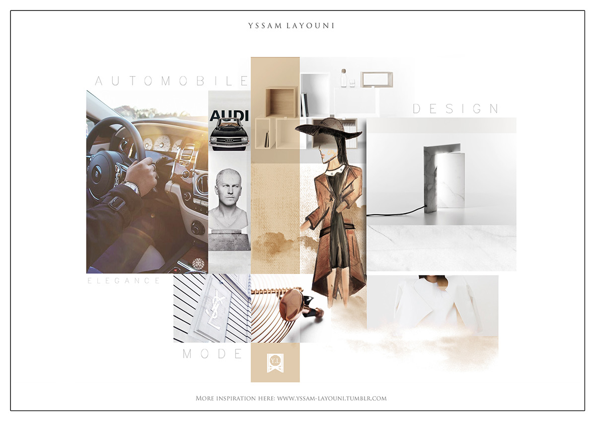 yssam layouni moodboard inspiration design Paris Cars fashion design luxury bright White black yssam layouni