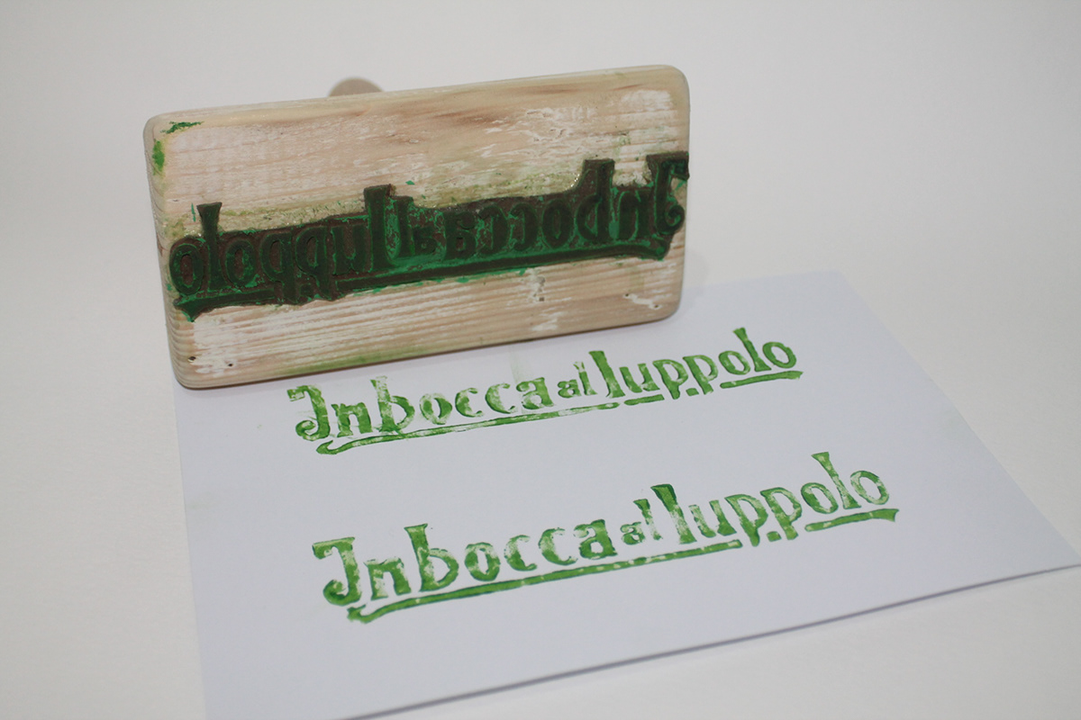 stamp wood prind carving ink linocut hand made