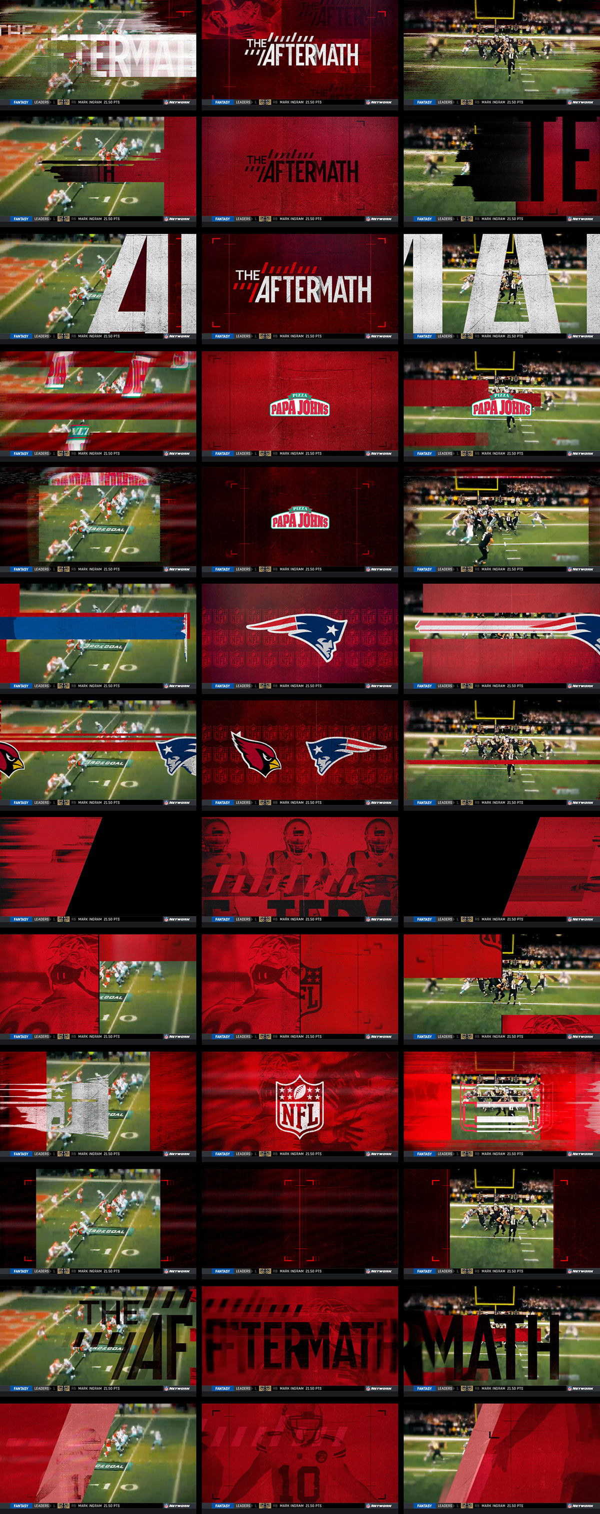 nfl NFL NETWORK Super Bowl LIII motion graphics  motion design animation  styleframing