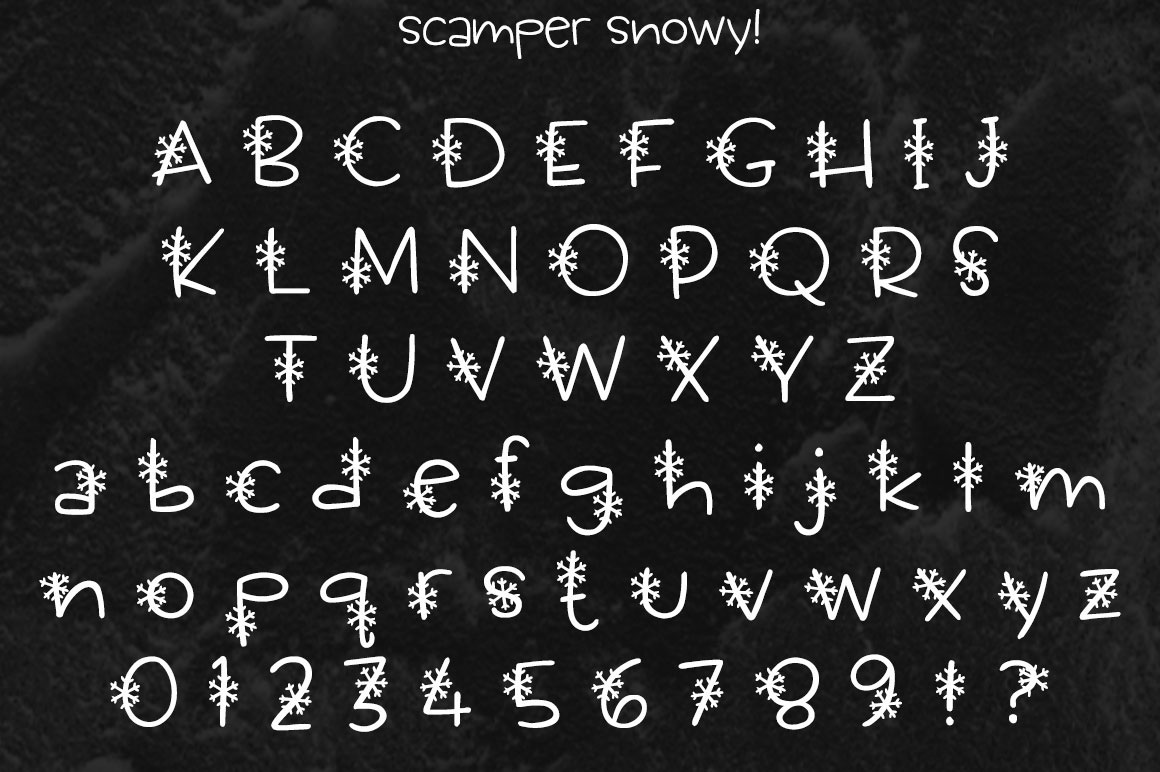winter font Typeface snow Christmas Holiday free hanukkah monogram crafters