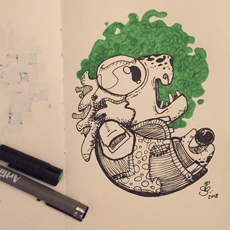 ILLUSTRATION  Character design  inktober Drawing  markers