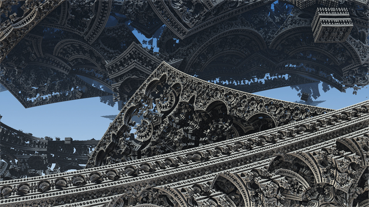 Mandelbulb3D fractal abstract Abstract Architecture Floating City heraldry classical architecture free free download Mandelbulb