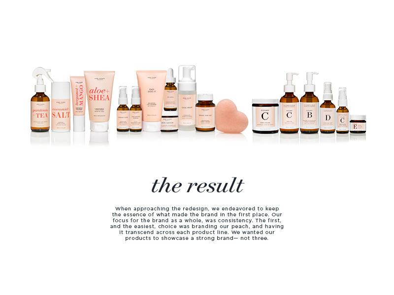 package design  beauty cosmetics skincare skin care redesign Rebrand peach handdrawn pattern