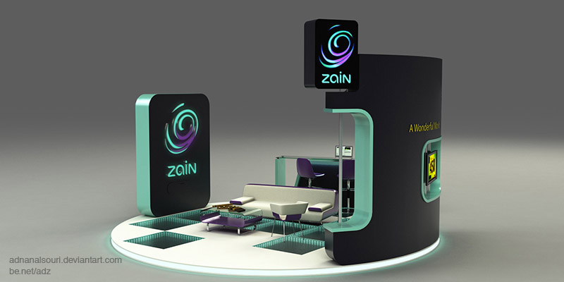 Zain  exhibition  stand