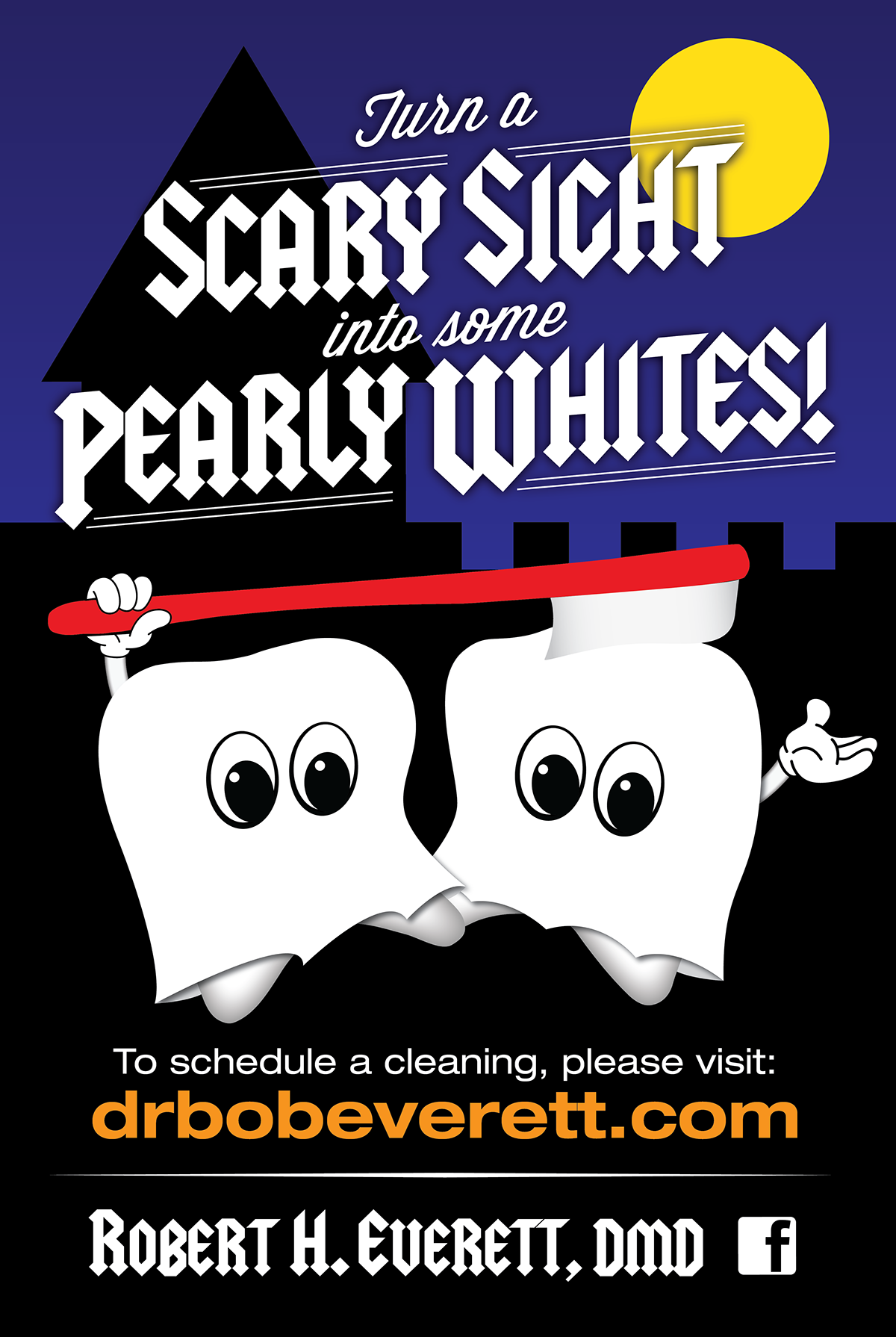 Spooky Teeth dental ads dentist monster teeth monsters