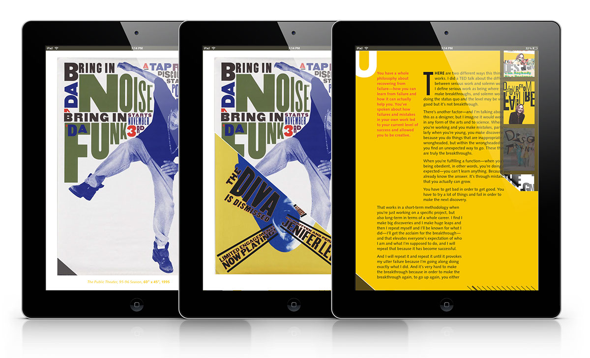 magazine design thinking creative publication design digital app iPad iphone design