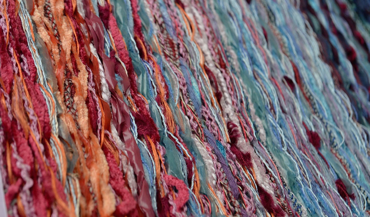weaving Weave Design Hand Loom sunset water wave fabric