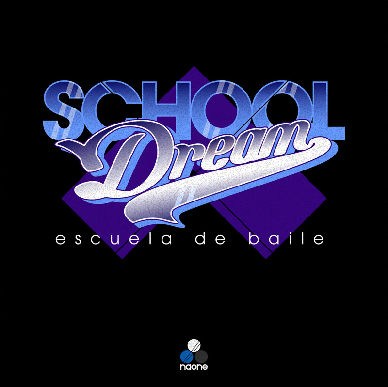naone school dream DANCE   escuela danza baile logo Retro