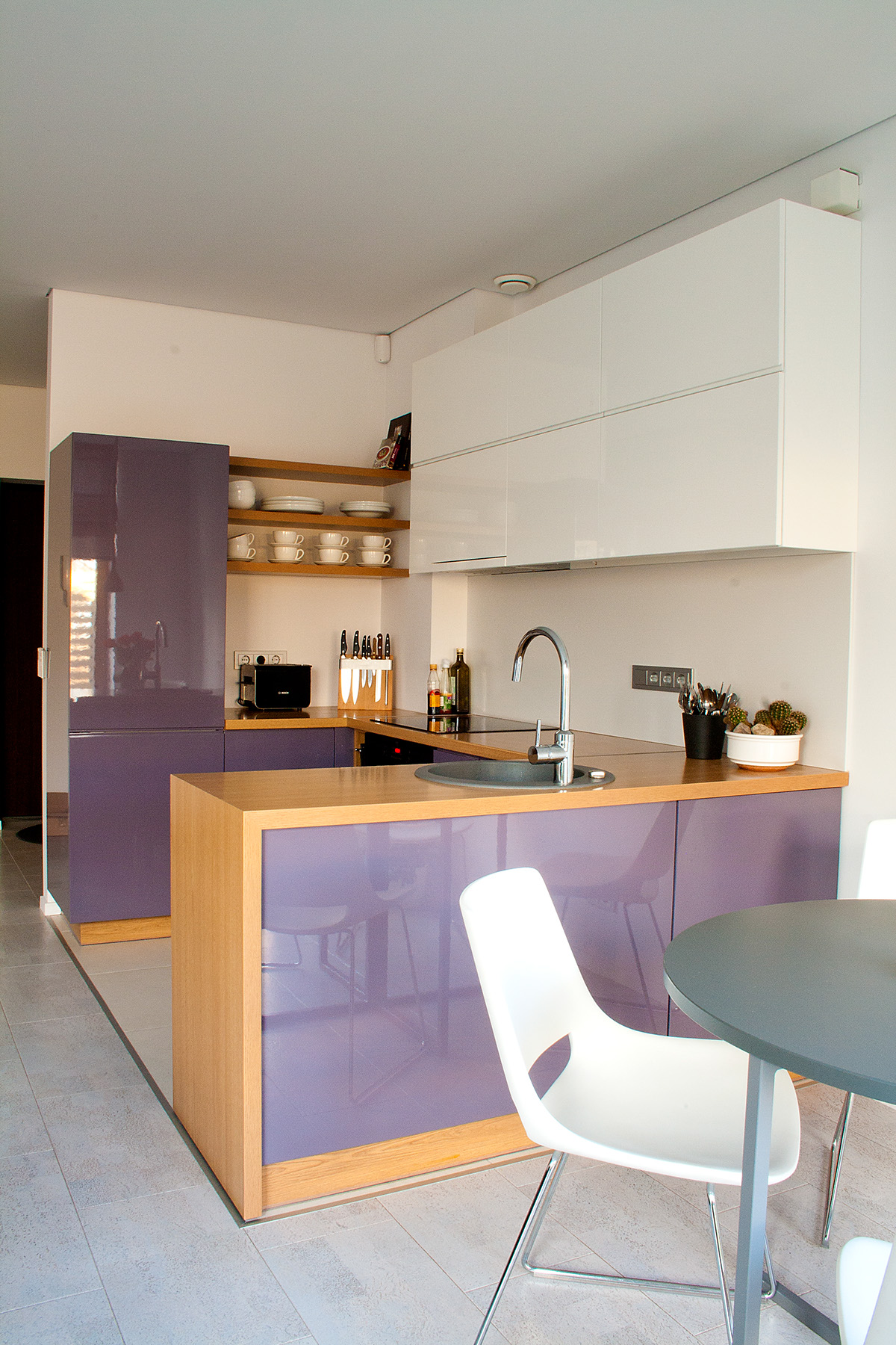 apartment interior design interior project furniture design  Space design color White Interior purple