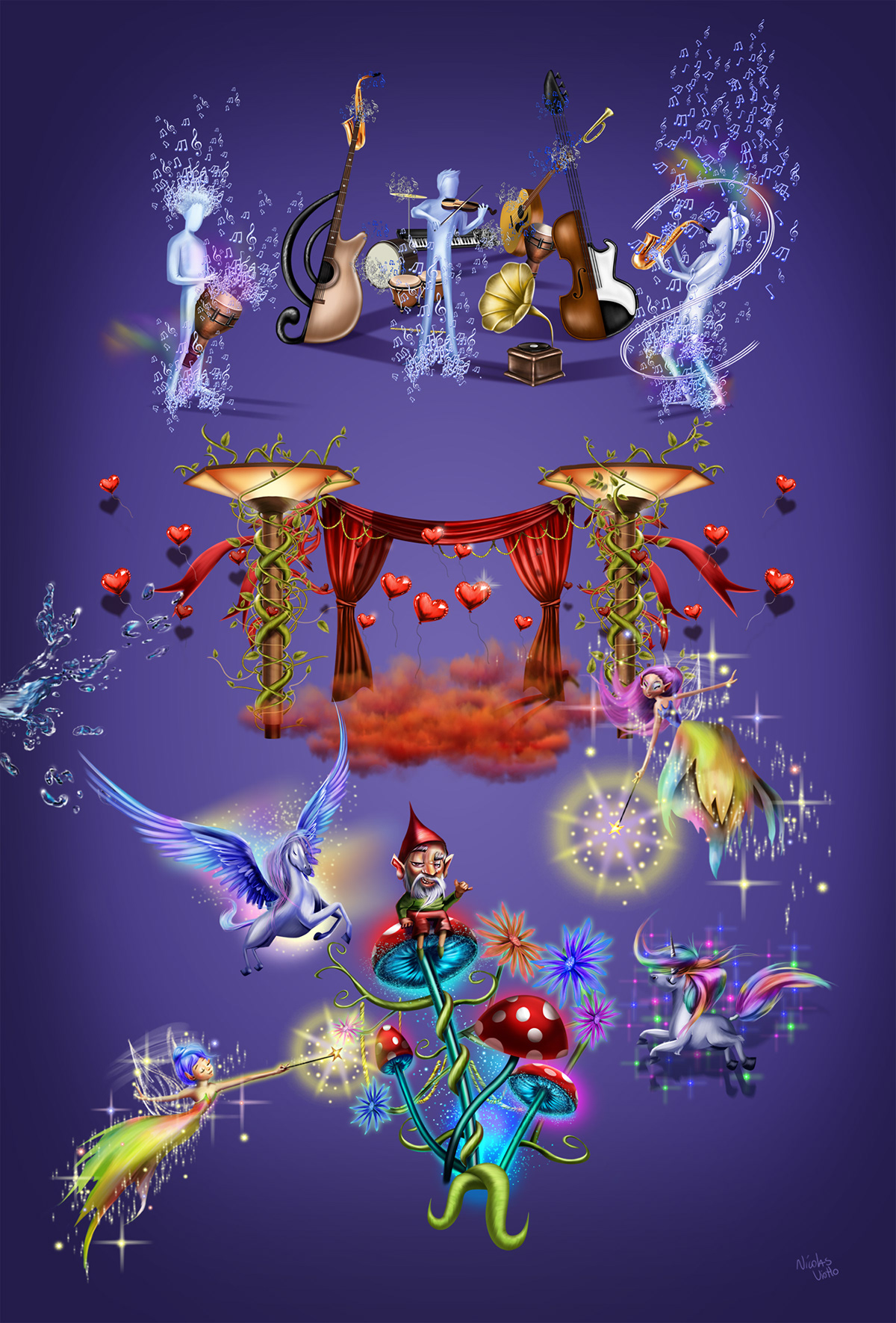ILLUSTRATION  fairy tales Conto de fadas Ilustração Nicolas Viotto  secret planet planeta secreto campanha campaign ad