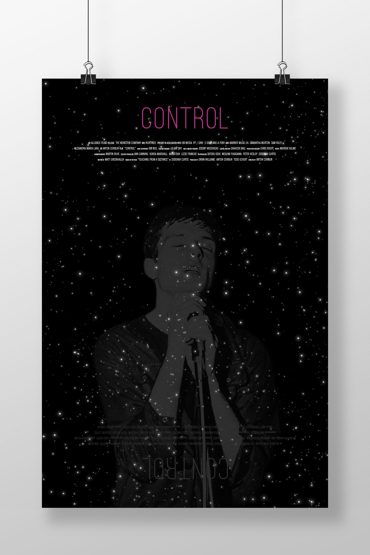 control poster film poster movie poster Ian Curtis joy division she's lost control Post punk post-punk Controle unknown pleasures Closer substance Space  movie