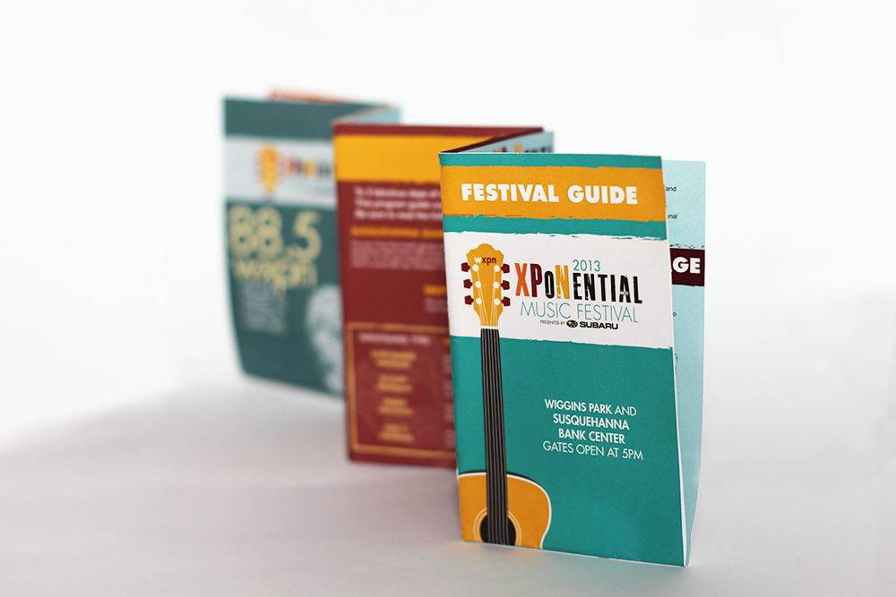 xpn xponential Music Festival brochures print