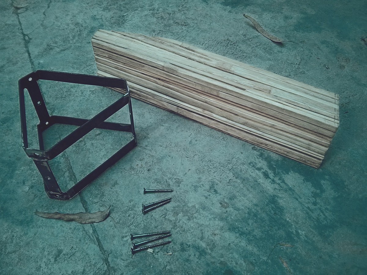 Adobe Portfolio bamboo upcycled waste stool experimental materials