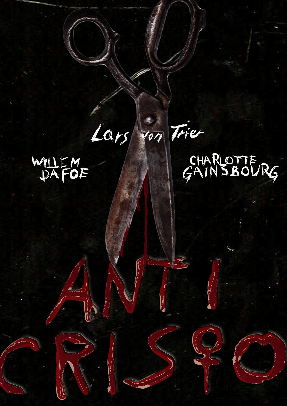 antichrist art Cinema creppy hero props Lars Von Trier movie poster red