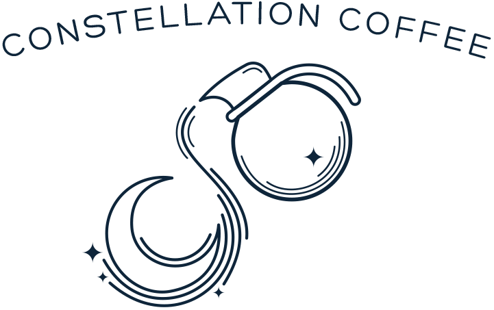 logo Logo Design constellation stars coffee shop branding  brand book typography   Coffee letterhead