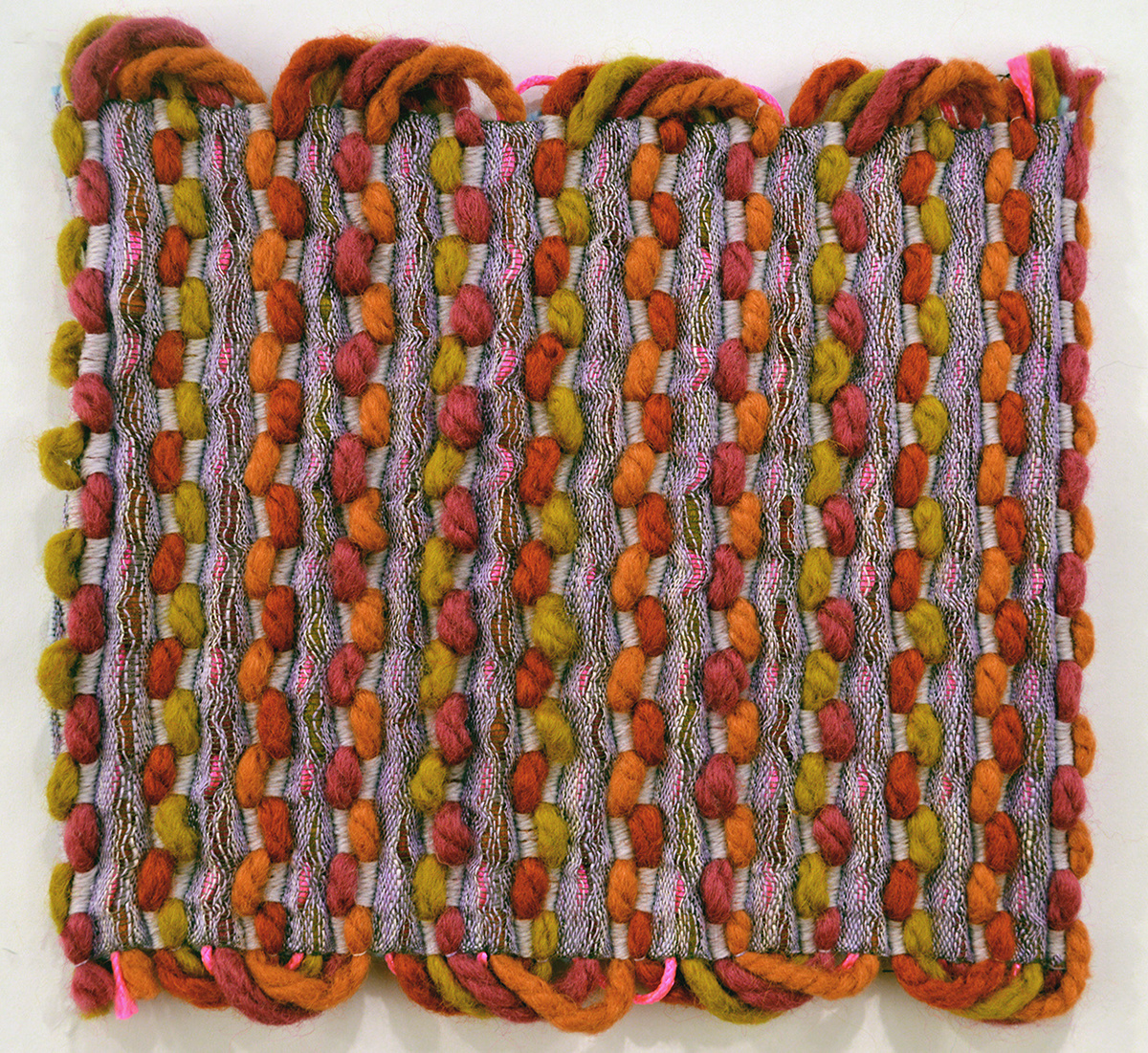 Woven reversible wool hand dyed gradient color