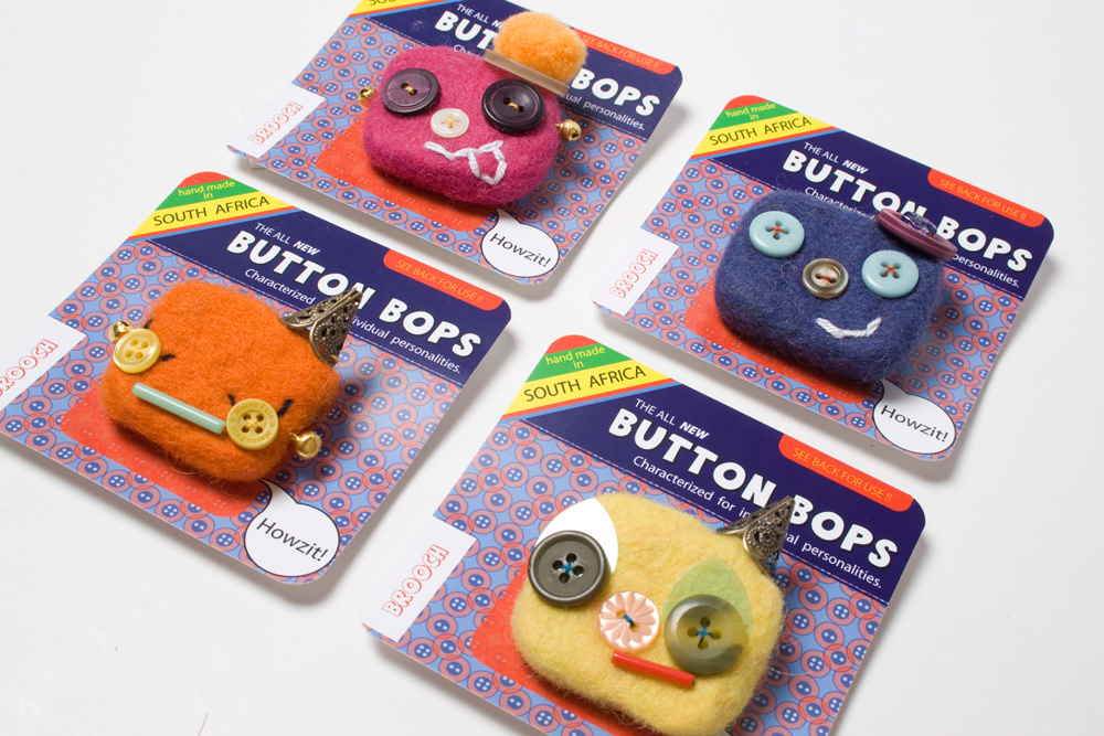 button bops jelli jelli jozelle du plessis brooches Packaging buttons button