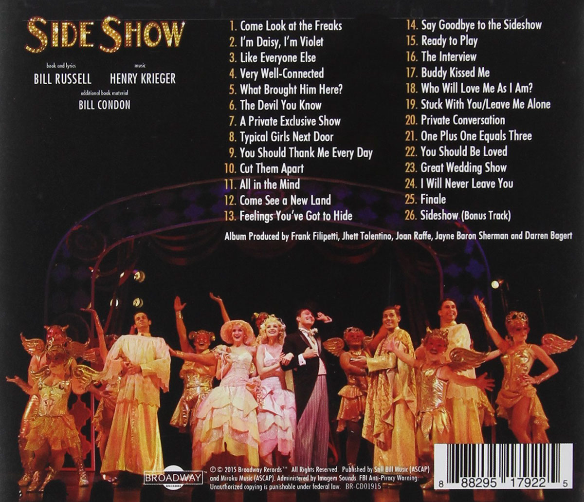 Broadway musical 3d design Side Show Spotco NYC