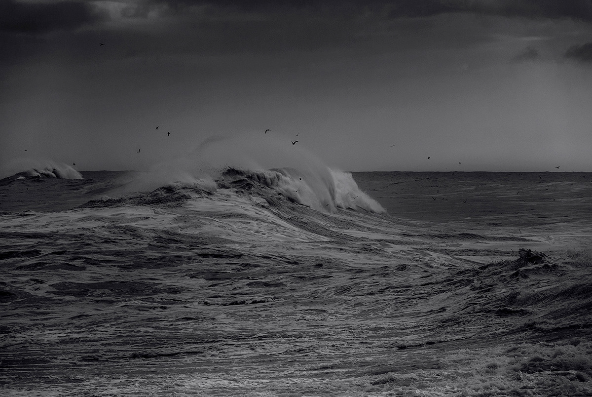 Photography  storm sea