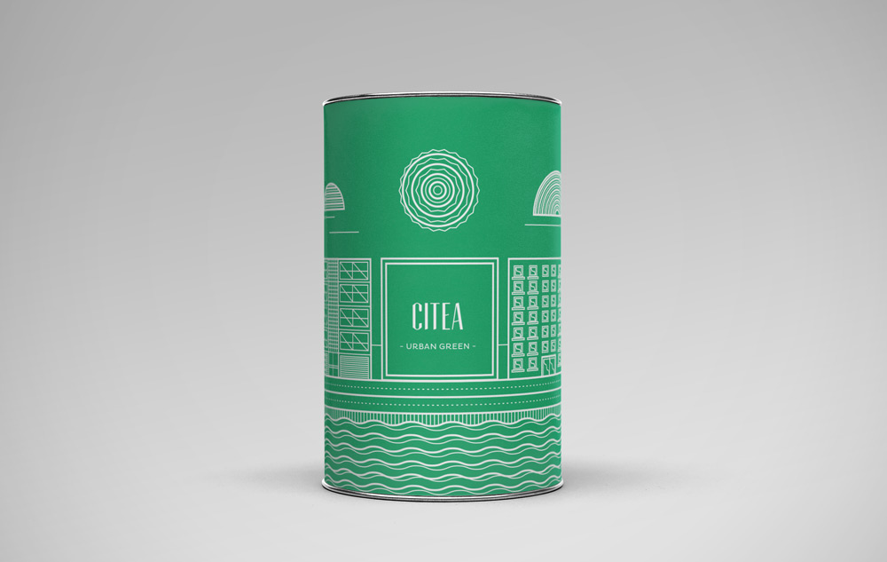 tea can line design city Urban