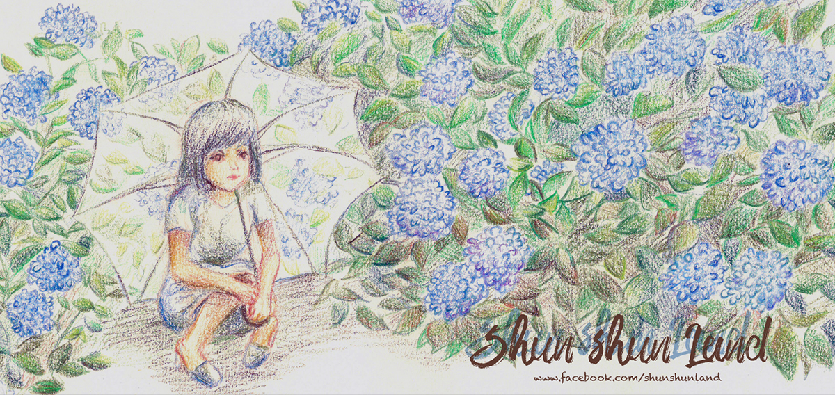 ColorPencil season sakura flower forest shunshunland