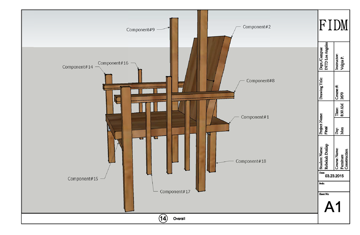 Furniture Construction SketchUP AutoCAD