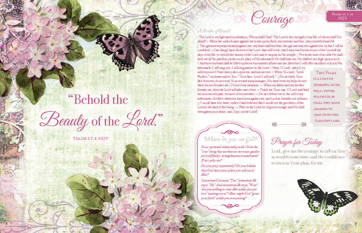 Boys Town devotional journnal page layout typography  