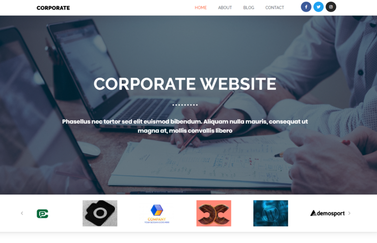 corporate business Business Consultant Theme template wordpress Website