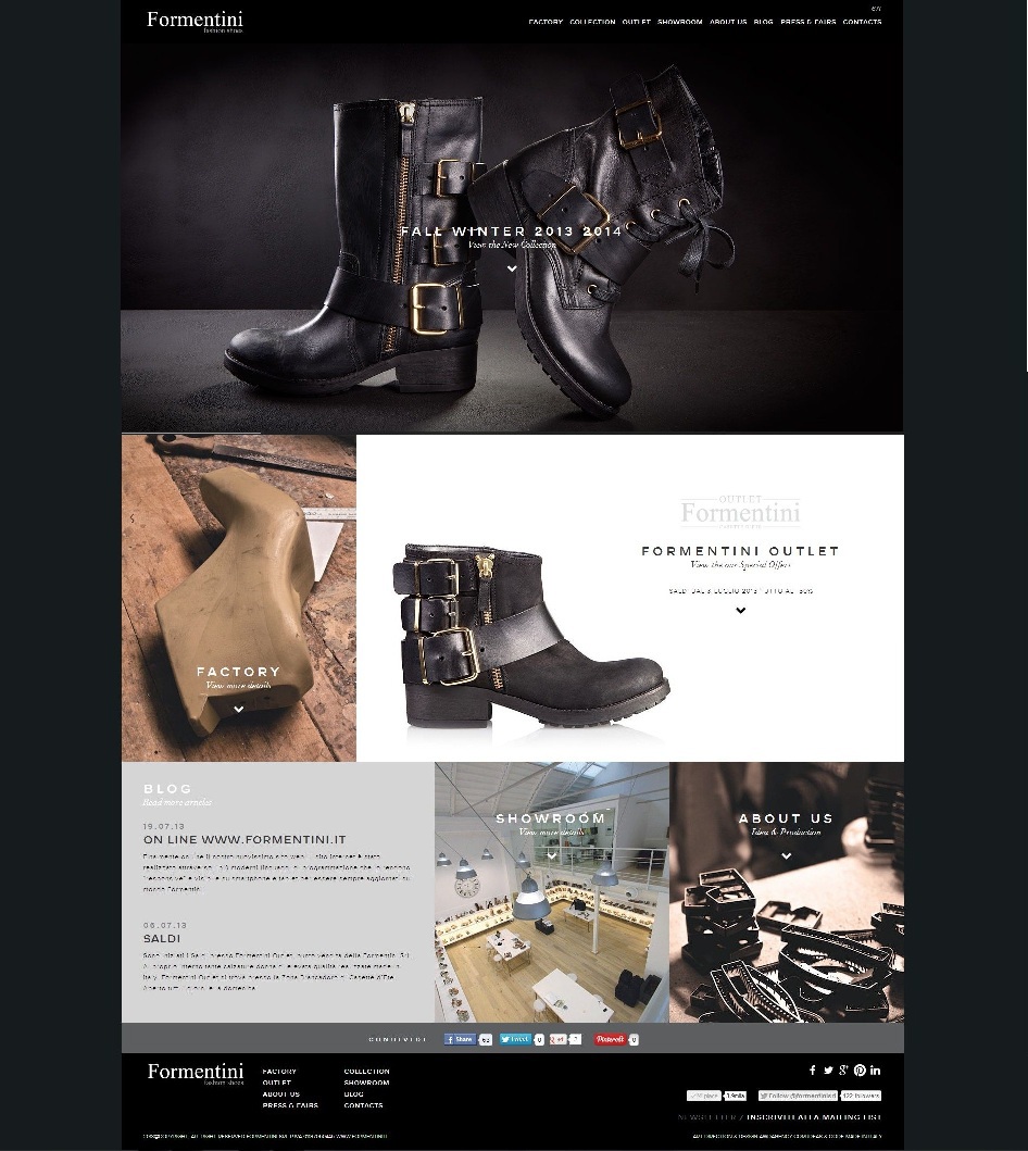 Website HTML Responsive fashionshoes shoes Formentini stilllife shooting