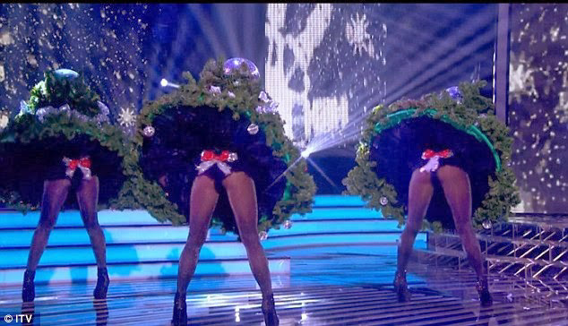 xfactor x-factor uk Leona Lewis Christmas costume christmas Tree gift box song Fun Helmet disco shiny Show